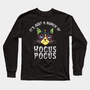 Hocus Pocus Cat - Funny Halloween Cat Long Sleeve T-Shirt